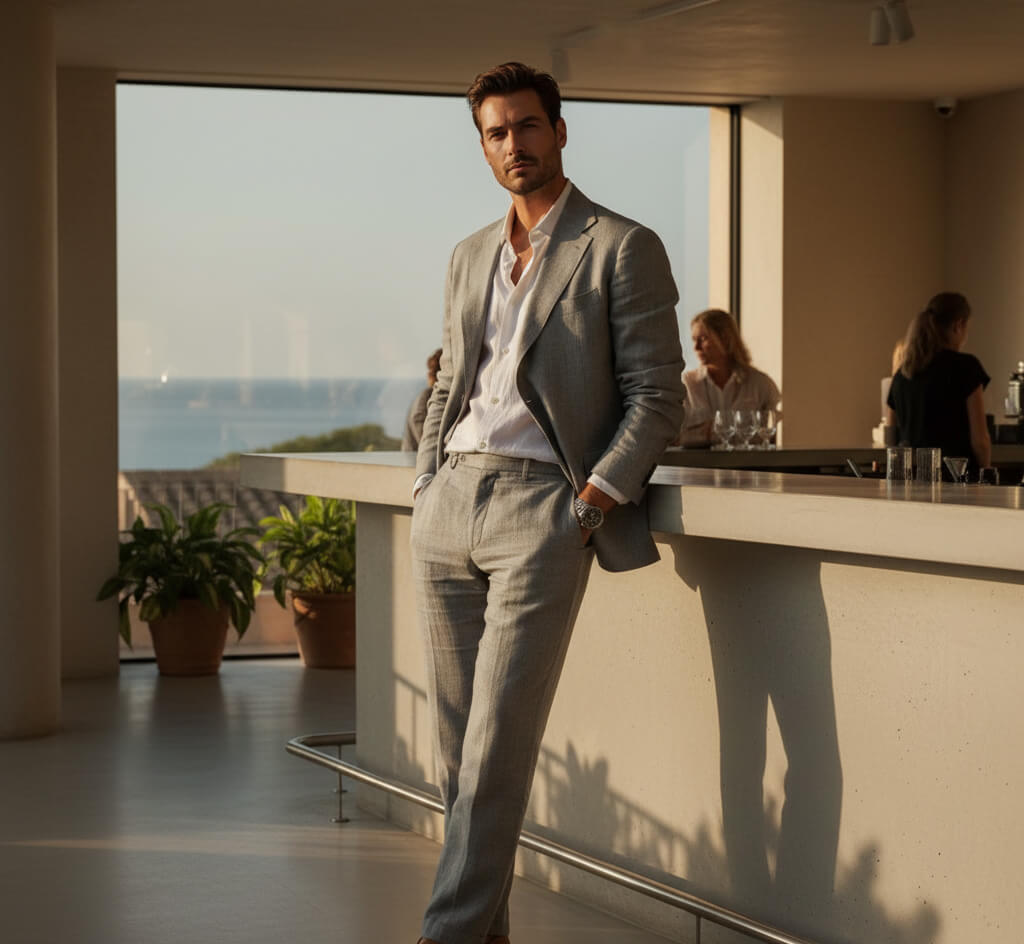 Linen Suit Display